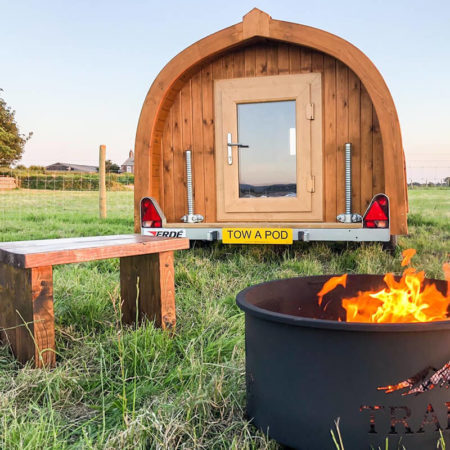 tow a pod camping pod on wheels