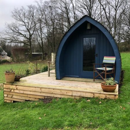 Our fist camping pod Lune Valley Pods