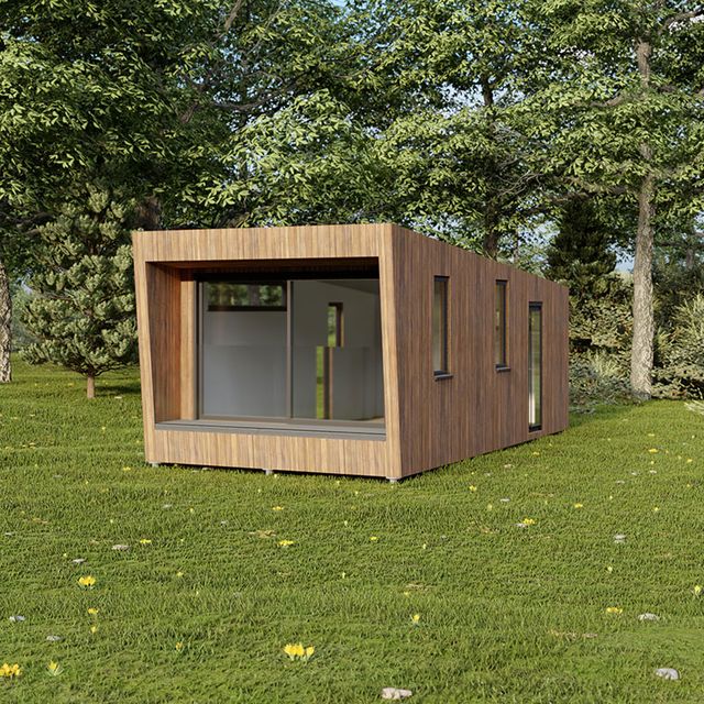 Hotel/Guest Pod Available in 7.5m x 3.8m, the Hotel/Guest Pod offers a luxurious experience for guests. Perfect for high-end accommodations, it features fully fitted bathrooms, a comfortable sleeping area, and a stylish living space.